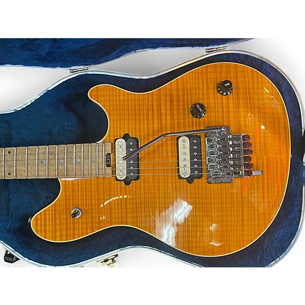 Used Peavey Wolfgang Standard Deluxe Amber Solid Body Electric Guitar