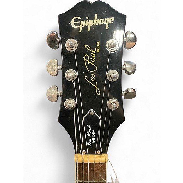 Used Epiphone Les Paul Muse Mettalic Almond Solid Body Electric Guitar