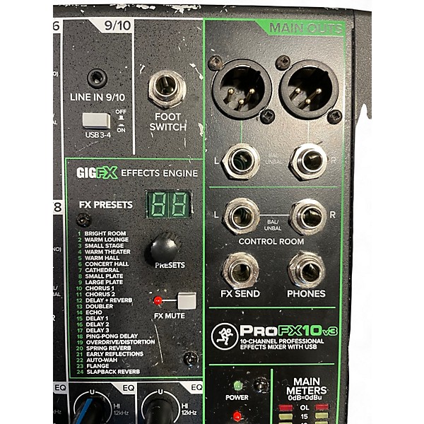 Used Mackie PROFX10 v3  Unpowered Mixer