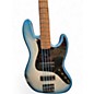 Used Squier Contemporary Jazz Bass Blue Sparkle Burst Electric Bass Guitar