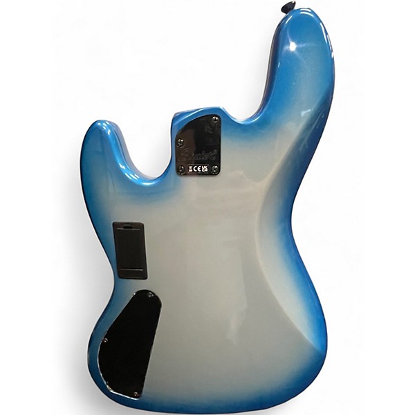 Used Squier Contemporary Jazz Bass Blue Sparkle Burst Electric Bass Guitar