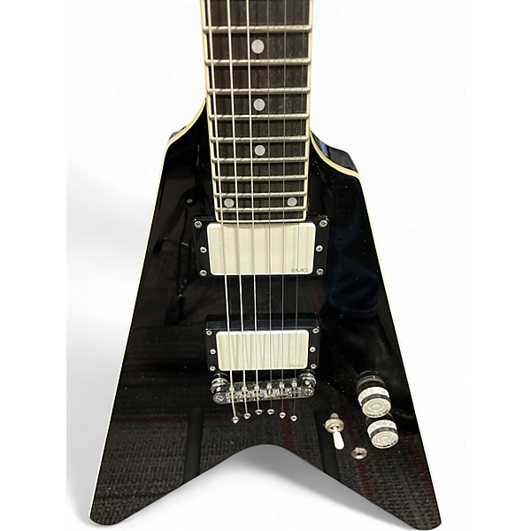 Used Schecter Guitar Research Hellraiser V1 WHITE Solid Body Electric Guitar