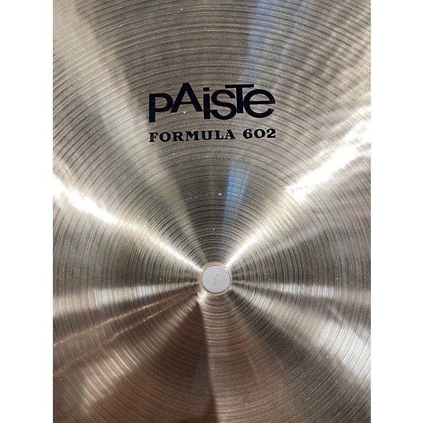 Used Paiste 18in Formula 602 Classic Sounds Paperthin Crash Cymbal
