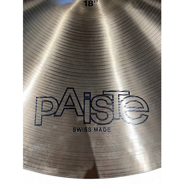Used Paiste 18in Formula 602 Classic Sounds Paperthin Crash Cymbal