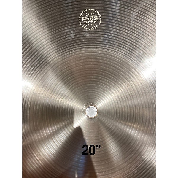 Used Paiste 20in Formula 602 Classic Sounds Paperthin Crash Cymbal