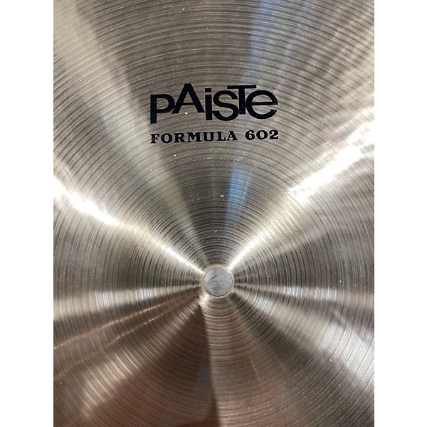 Used Paiste 16in Formula 602 Classic Sounds Paperthin Crash Cymbal