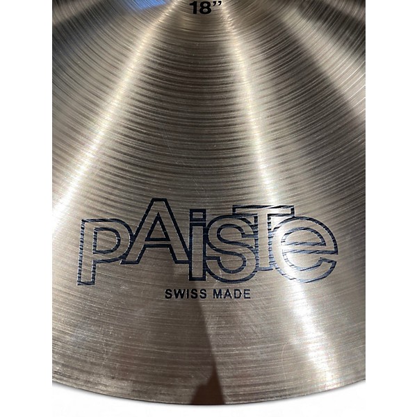 Used Paiste 16in Formula 602 Classic Sounds Paperthin Crash Cymbal