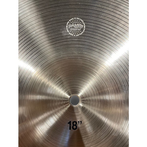 Used Paiste 16in Formula 602 Classic Sounds Paperthin Crash Cymbal