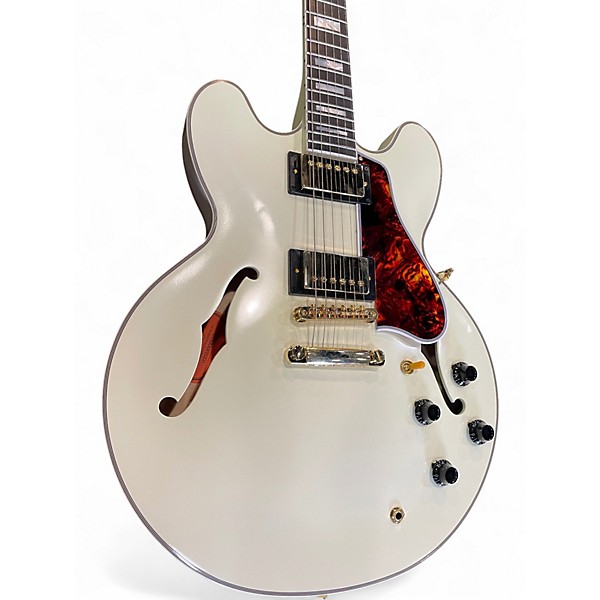 Used Epiphone ICG 1959 ES335 White Hollow Body Electric Guitar