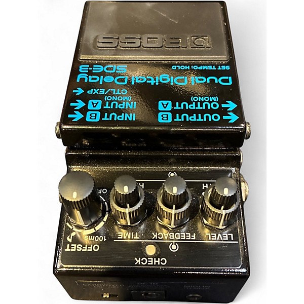 Used BOSS DUAL DIGITAL DELAY SDE-3 Effect Pedal