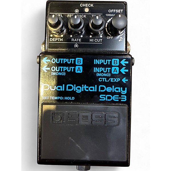 Used BOSS DUAL DIGITAL DELAY SDE-3 Effect Pedal