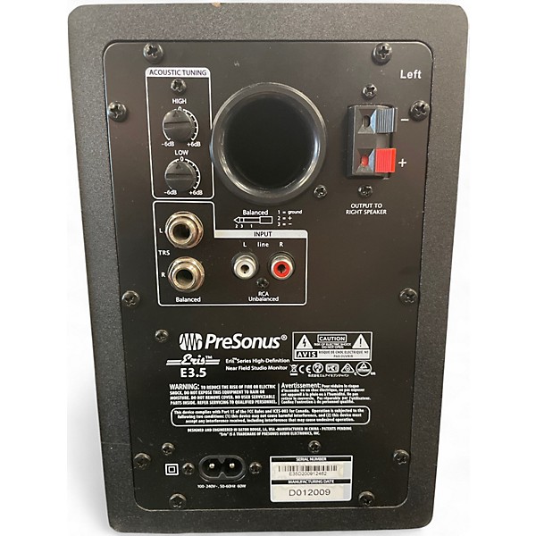 Used PreSonus Eris E.35 Powered Monitor