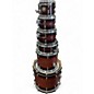 Used Gretsch Drums 6 Piece renown maple Dark Cherry Burst Drum Kit thumbnail