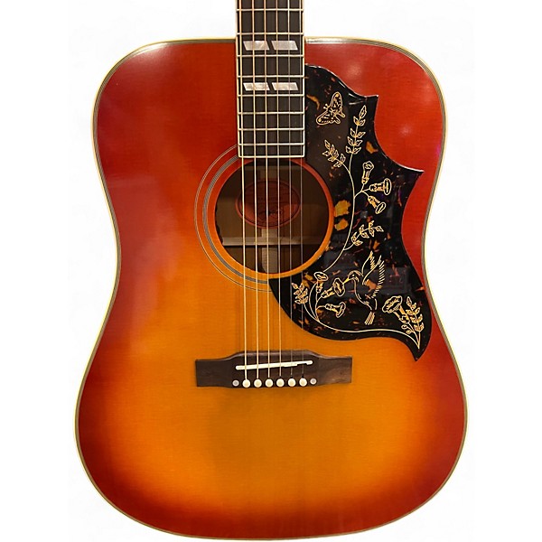 Used Epiphone INSPIRED BY GIBSON 1960 HUMMINGBIRD Heritage Cherry Sunburst Acoustic Electric Guitar