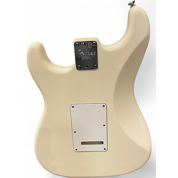 Used Fender American Standard Stratocaster Olympic White Solid Body Electric Guitar