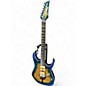 Used Ibanez RG6PFGML TD Geiser Blue Burst Solid Body Electric Guitar