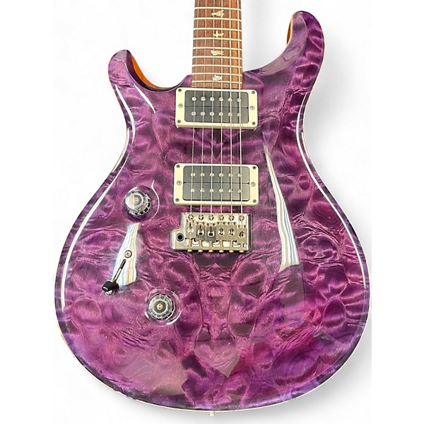 Used 2012 PRS Custom 24 Quilt 10 Top Custom Color Purple Electric Guitar