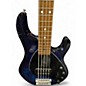 Used Sterling by Music Man Ray35 5 String Blue Electric Bass Guitar