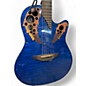 Used Ovation CE44P-8TO Celebrity blue Acoustic Electric Guitar