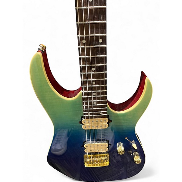 Used Ibanez RG421HPFM Faded Blue Jean Solid Body Electric Guitar