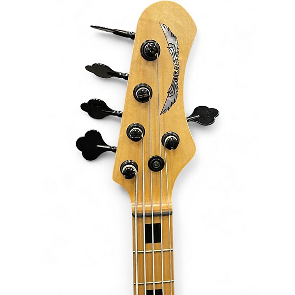 Used Dean hillsboro 5 custom usa Natural Electric Bass Guitar
