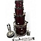 Used Pearl 4 Piece Soundcheck Red Drum Kit