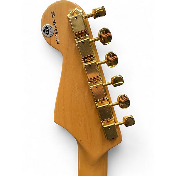 Used Fender Deluxe Stratocaster Blue Sapphire Solid Body Electric Guitar