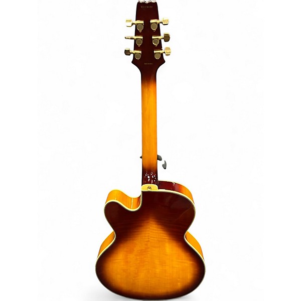 Used Aria Pro Ii FA70 Sunburst Hollow Body Electric Guitar