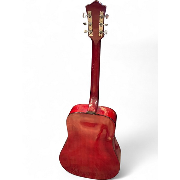 Vintage 1978 Guild D25 Red Acoustic Guitar