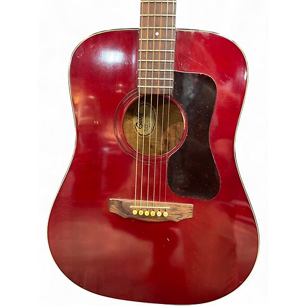 Vintage 1978 Guild D25 Red Acoustic Guitar