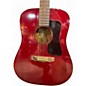 Vintage 1978 Guild D25 Red Acoustic Guitar