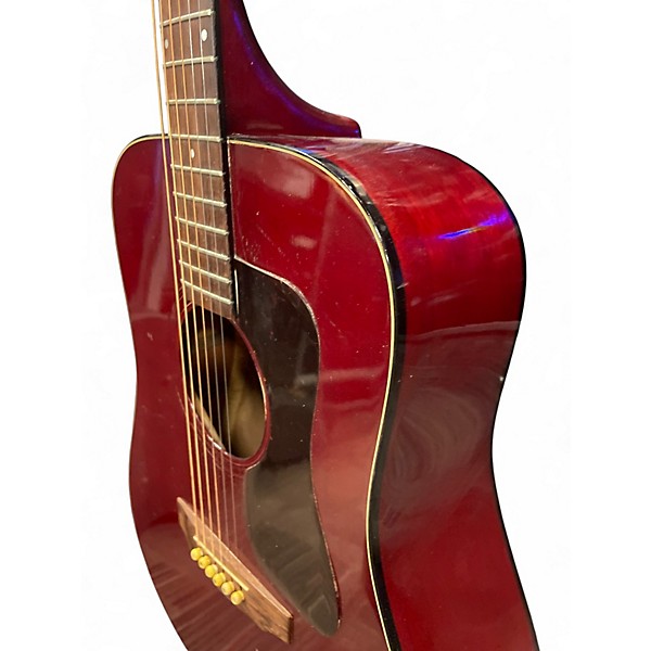 Vintage 1978 Guild D25 Red Acoustic Guitar