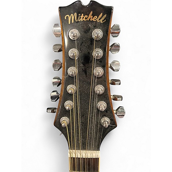 Used Mitchell MD100S12E Natural 12 String Acoustic Electric Guitar
