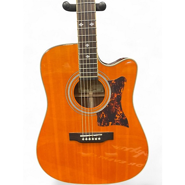 Used Epiphone Masterbuilt DR-500MCE Mahogany Acoustic Electric Guitar