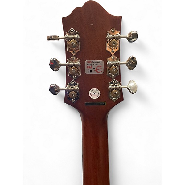 Used Epiphone Masterbuilt DR-500MCE Mahogany Acoustic Electric Guitar