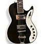 Used Silvertone Jupiter Reissue Black Sparkle Solid Body Electric Guitar