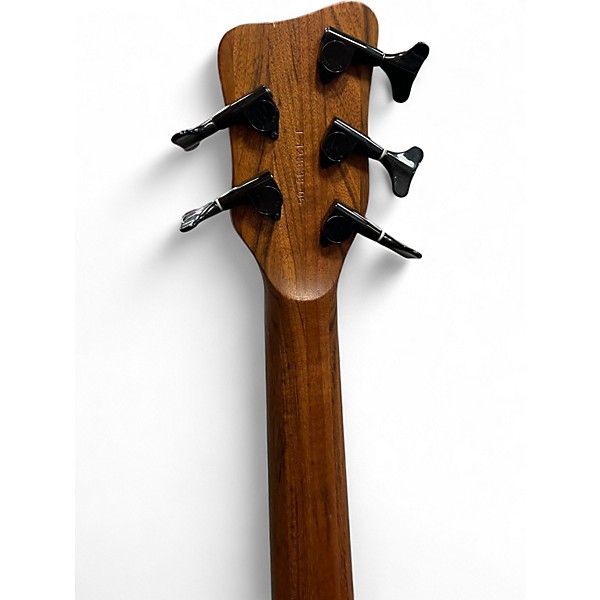 Used Warwick Corvette Standard Fretless 5-String Natural Electric Bass Guitar