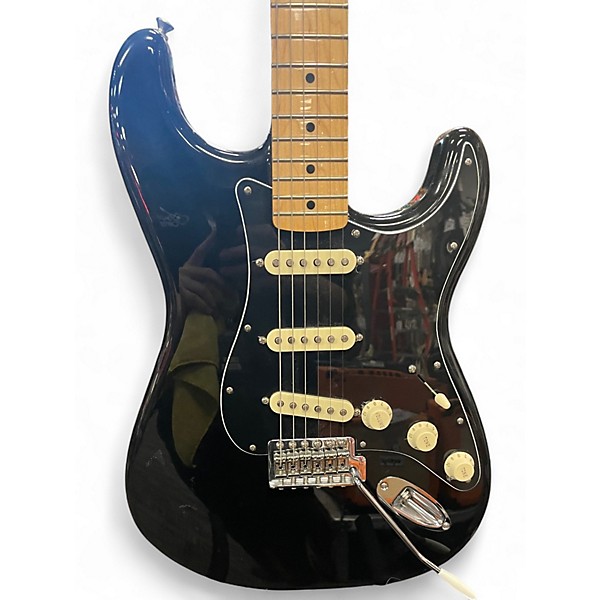 Used Fender Player Stratocaster Black Solid Body Electric Guitar