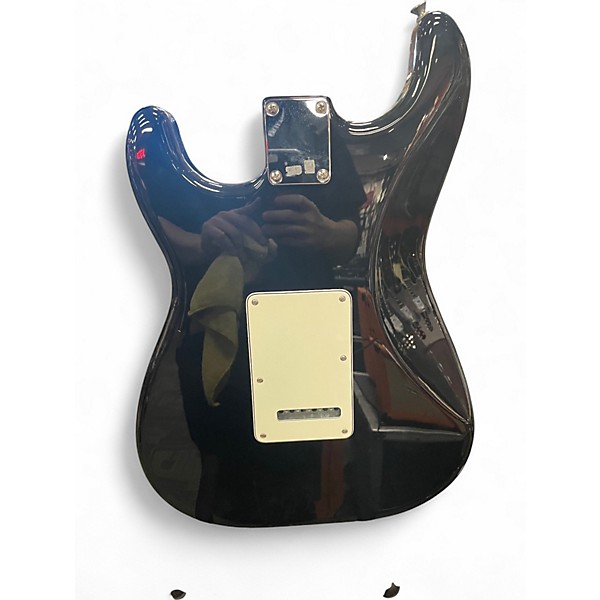 Used Fender Player Stratocaster Black Solid Body Electric Guitar