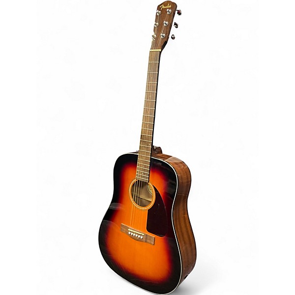 Used Fender CD-60 Discount Tobacco Sunburst Acoustic Guitar