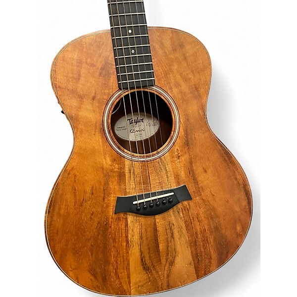 Used 2017 Taylor GS Mini-e Koa Natural Acoustic Electric Guitar