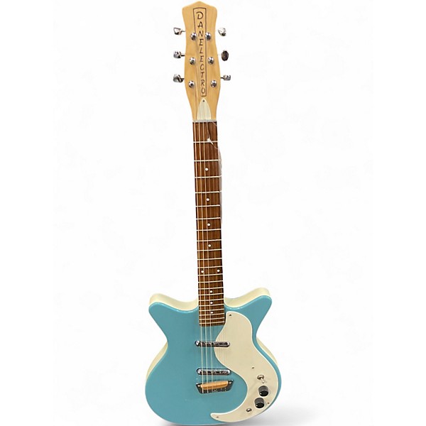 Used Danelectro Stock '59 Aquamarine Solid Body Electric Guitar