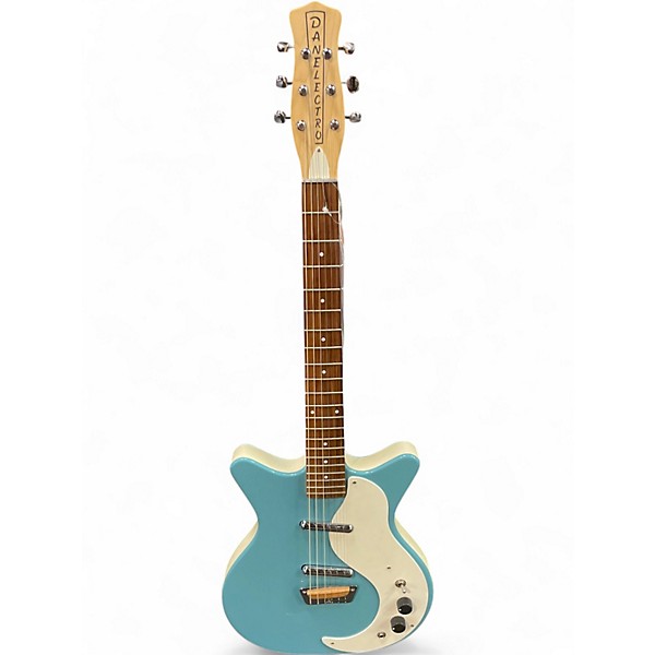 Used Danelectro Stock '59 Aquamarine Solid Body Electric Guitar