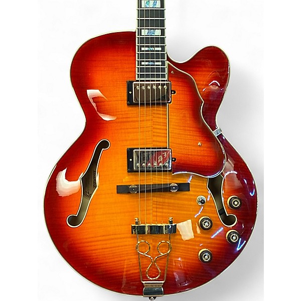 Used Ibanez AF155 Artstar Antique Whiskey Burst Hollow Body Electric Guitar