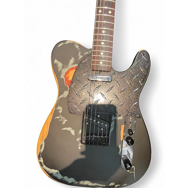 Used Fender Joe Strummer Telecaster Relic Black Solid Body Electric Guitar