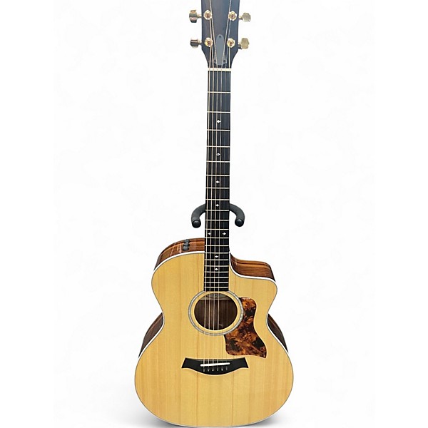 Used Taylor 214CE Deluxe natural Acoustic Electric Guitar