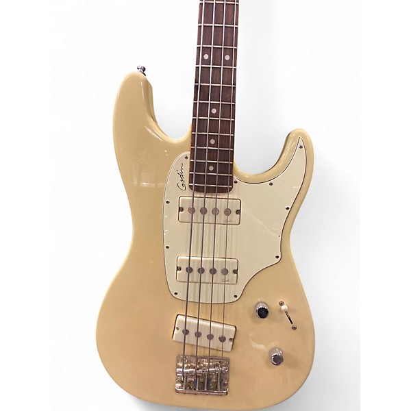 Used Godin shifter 4 Cream Electric Bass Guitar
