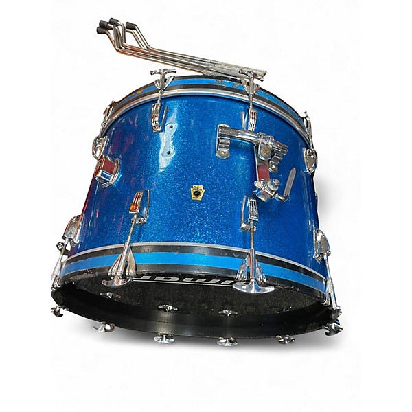 Used Ludwig 4 Piece 60s Keystone Blue Sparkle Drum Kit
