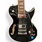Used Dean Single Cut Hollowbody w/ Piezo Black Hollow Body Electric Guitar thumbnail