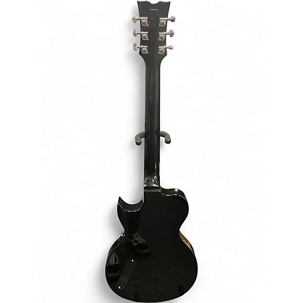 Used Dean Single Cut Hollowbody w/ Piezo Black Hollow Body Electric Guitar